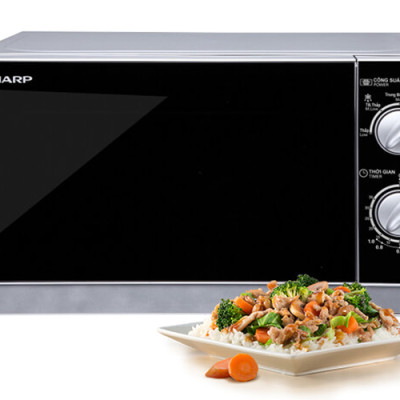 Lò Vi Sóng Sharp R-203VN-M - 20L (Bạc) - Hàng chính hãng